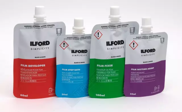 Ilford Simplicity Black & White Starter Film Developing Processing FREE POST