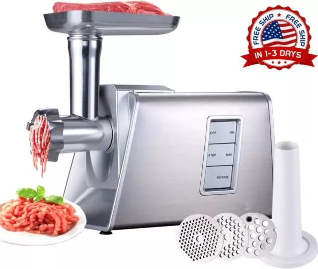 Máquina Electrica Para Moler Y Cortar Carne Molino Maquinas de Acero Inoxidable