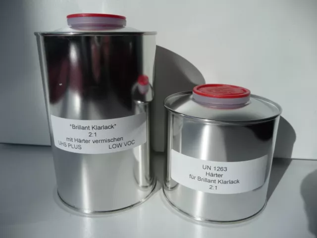 3 Liter Set 2K Hs Glossy Clear Varnish Base Lack Painting Lackpoint
