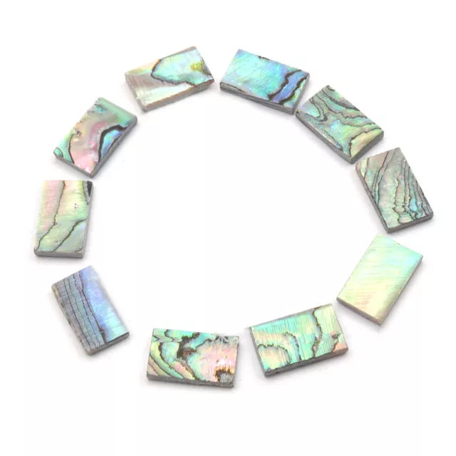 10Pcs Colorful Abalone Shell Inlay Guitar Fretboard Inlay Material 13mmx8mmx 2mm