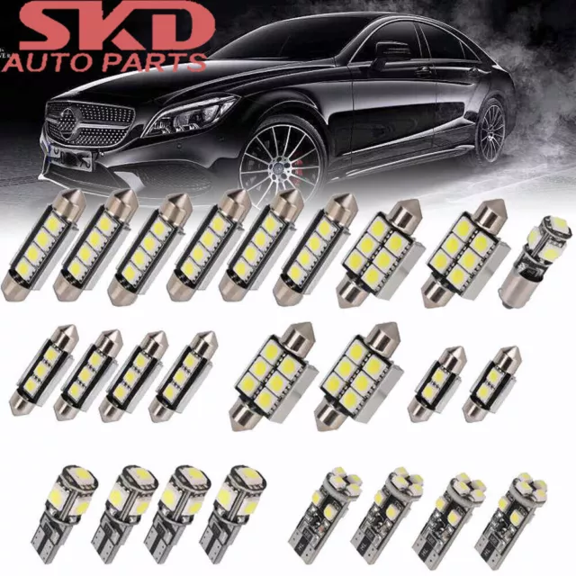 26x SMD LED Xenon Lampe 7000k Weiß Innenraumbeleuchtung Set Für BMW 5er E39 DE