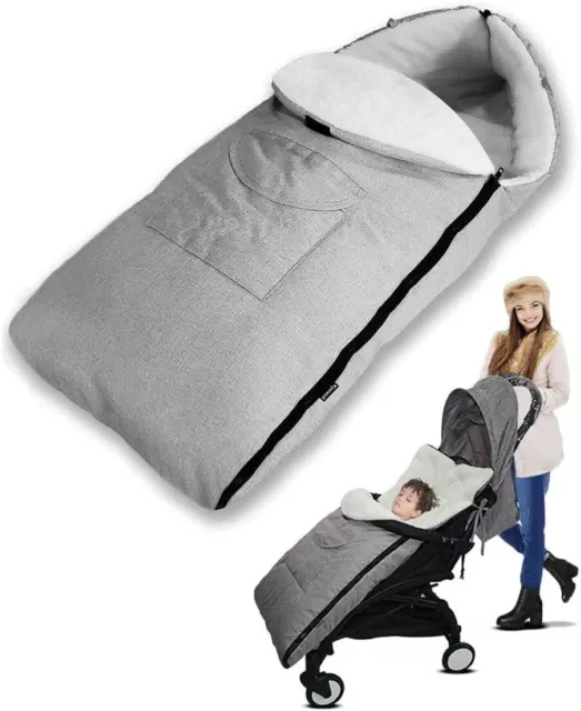 Thicken Baby Footmuff Collar Stroller Pushchair Sleeping Bag Warm Sleepsacks UK