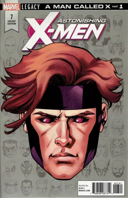 Astonishing X-Men #7 Mckone Legacy Headshot 1:10 Incentive Variant Cover