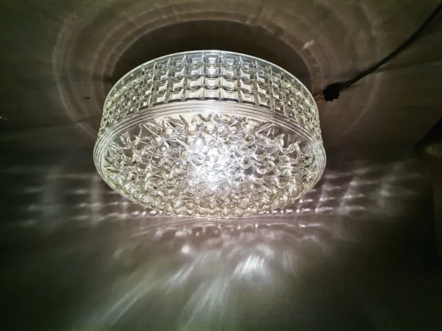 Helena Tynell style mid century bubble glass ceiling wall flush mount lamp light