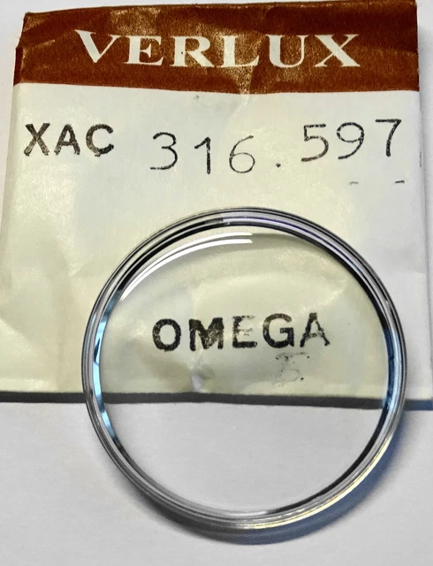 Verre De Montre 25.5 Mm ROBUR Avec Bague Chromée Acrylique - Neuf Sans étiquette