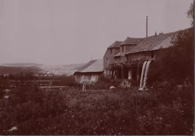 France, Doubs, scierie de la source  Vintage print, tirage d&#039;époque,  Tir