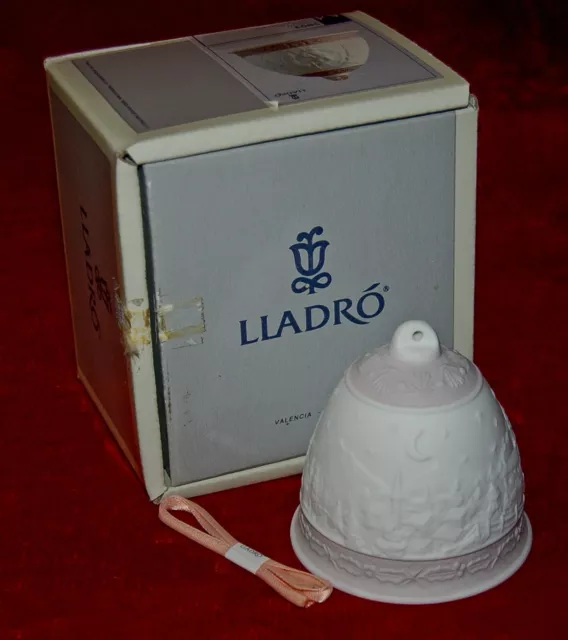 LLADRO Porcelain CHRISTMAS BELL 1991 #5803  New In Original Box Made in Spain