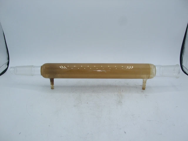 CHEMGLASS CG-1218-01 Glass 200mm Jacket Liebig Distillation Distilling Condenser