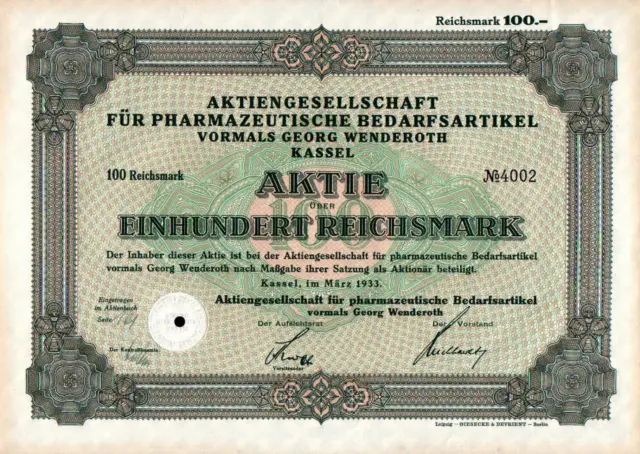 Aktiengesellschaft für Pharmazeutische Bedarfsartikel vormals Georg Wenderoth