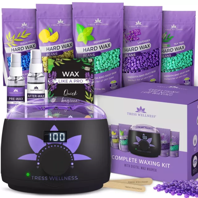 Waxing Set Wachswärmer set - Warm Wax wachsmaschine 43 Stück (1er Pack)