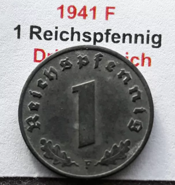 1 Reichspfennig 1941 F,Jg.369, vzgl-stgl.