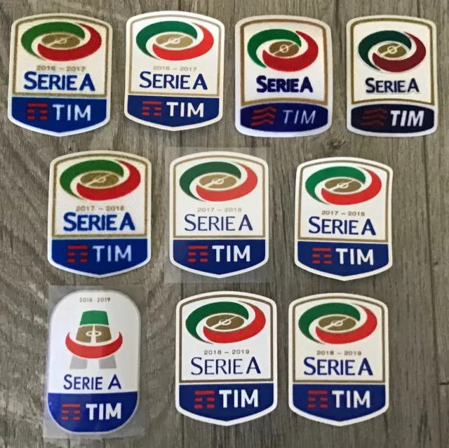 Italy Serie A Patch + Trophy 7 Badge Toppa Parche Remendo Flicken Pièce
