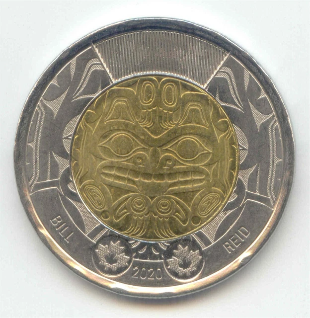 CANADA 2020 TOONIE Two Dollar Canadian Artist Bill Reid Commemorative Canada 2020 Toonie Two Dollar Canadian Artist Bill.webp