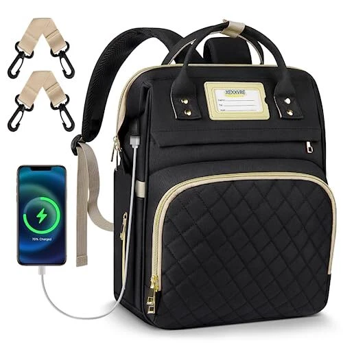 Diaper Bag Backpack, Multifunction Travel Back Pack Maternity Baby Changing