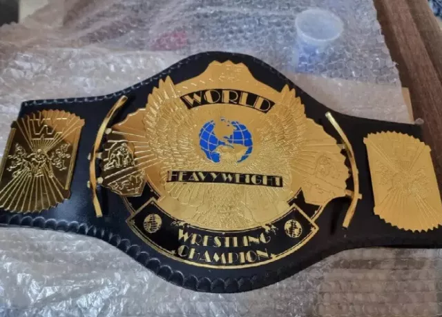 Winged Eagle World Heavyweight Wrestling Championship Title Belt Adult 4mm Thick