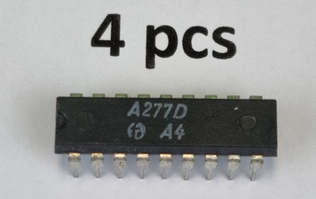 4pcs of A277D, LED driver for 12 LEDs, 18V max, DIP18, RFT, replica of UAA180