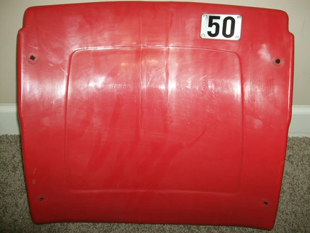 Busch Stadium seat back #50 Adam Wainwright St Louis Cardinals
