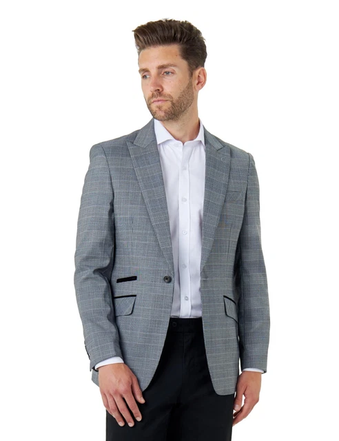 Chums Men's Double Breasted Oxford Blazer - Color Qatar