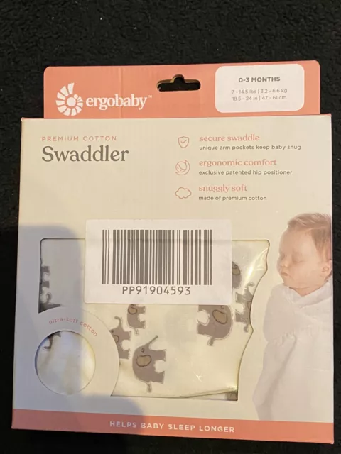 Ergobaby Swaddler ~ 0 - 3 Months ~ New Boxed