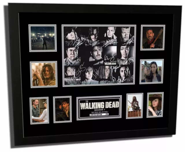 The Walking Dead Season 7 Cast Signed Limited Edition Framed Memorabilia