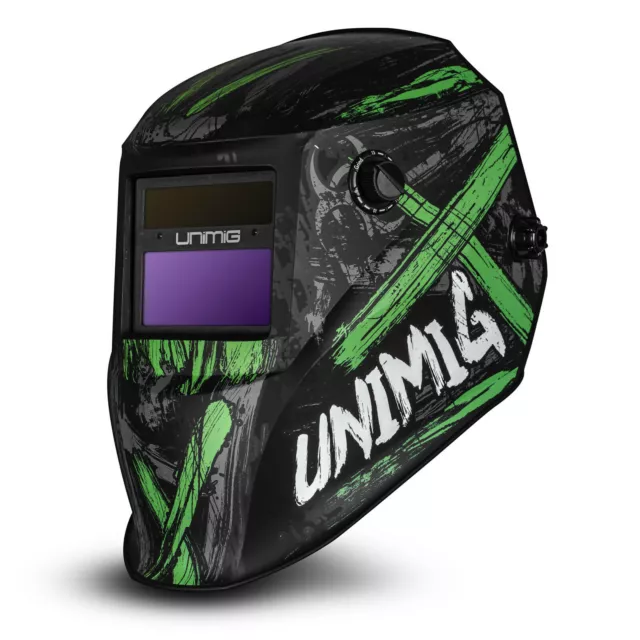 UNIMIG Toxic Variable Shade 9-13 Auto-Dark Helmet True Colour MIG STICK UMTWH