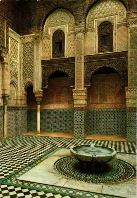 CPM AK Fez- Medersa Attarine, Art Merinide MAROC (880390)