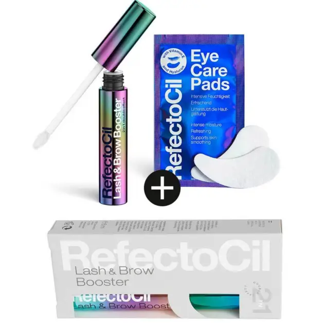 RefectoCil Lash & Brow Booster 6 ml + 2 Stk. RefectoCil Eye Pads - kein Import