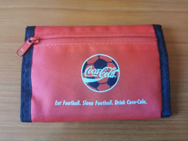 Coca-Cola Wallet Football Trifold Canvass