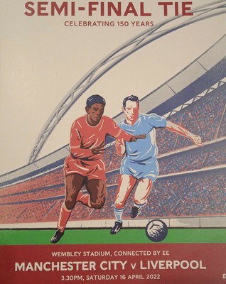 TWO FOOTBALL PROGRAMMES. Chelsea v Liverpool. FA cup final 2022. Man