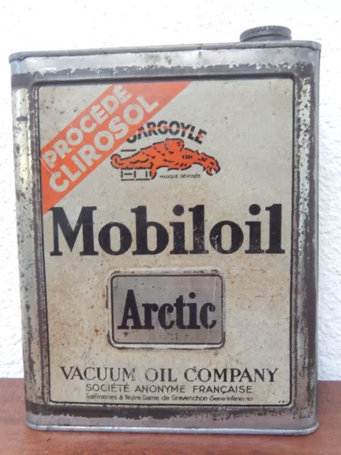 Alte Öldose Mobiloil Gargoyle 1930er Jahre
