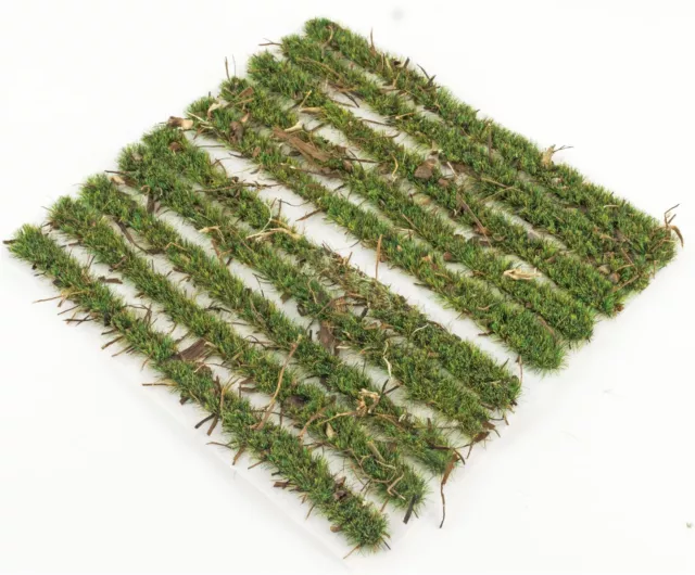 WWS Static Grass Strips x 10 | Forest Ground Cover | for Model Scenery