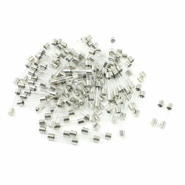 100pcs 250Volts 7 Amp rapide Blow type de tube en verre Fusible 6 x 30mm