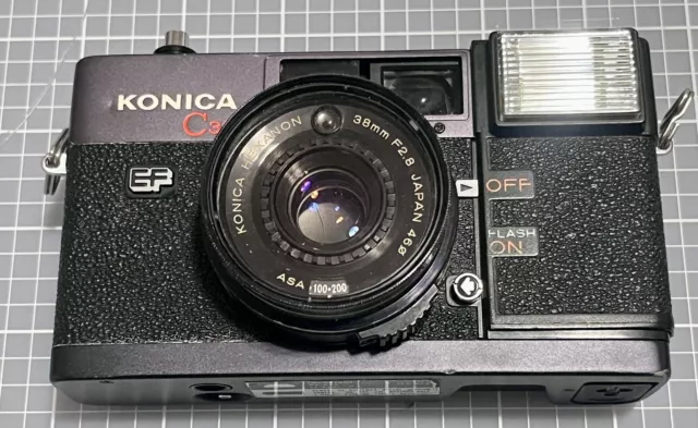 KONICA C35 EF Point & Shoot 35mm Film Camera From JAPAN #A59