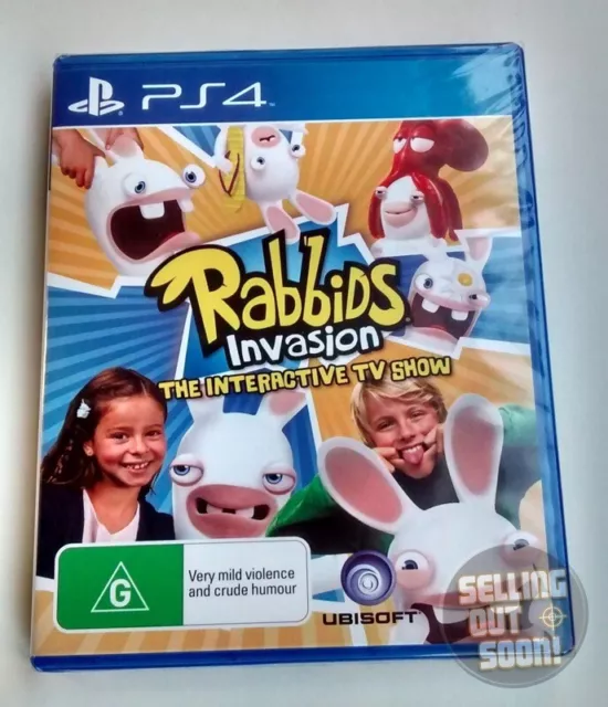 Rabbids Invasion (Sony PS4) ✓NEW ✓SEALED ✓RARE OZI Game The Interactive TV Show