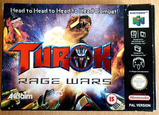 Turok Rage Wars - Nintendo 64 - Good Condition - Boxed Including Manual (N64)