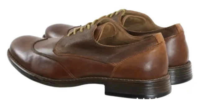 STEVE MADDEN GALLONN Men's Wingtip Dress Shoes Size 10.5 Leather Brown ...