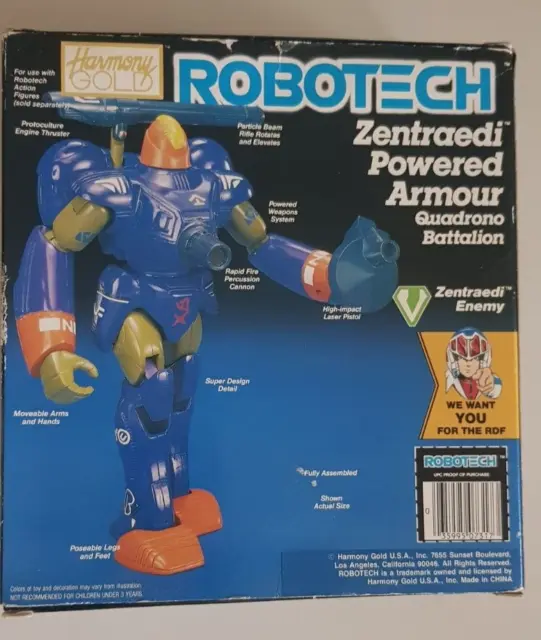 Robotech 1985 Zentraedi Powered Armour Quadrono Battalion Matchbox Nice With Box