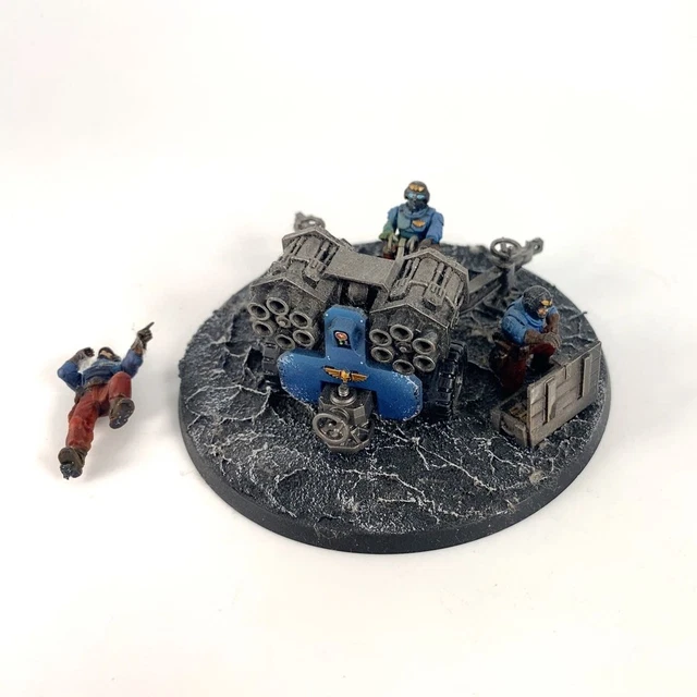 DEATH KORPS OF Krieg Mortar Team Astra Militarum - Warhammer 40K Dipinto C3884 EUR 159,17 - Foto 9