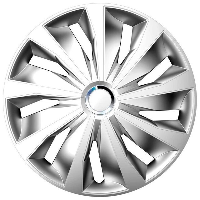 Copricerchi AutoStyle PP 5156SB - Set Di 4 Cerchi In Plastica ABS Per Auto 16 Pollici | Argento/Nero - Foto 4