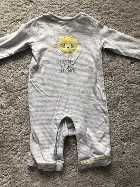 Maillot rayé unisexe John Lewis Romper Babygrow 3-6 mois bébé garçons filles