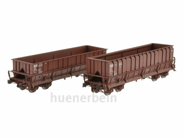 Ls Models 32300 Set de 2 wagons tombereaux, SNCB, DM / DMH rouge UIC, SACILOR 4412345021897