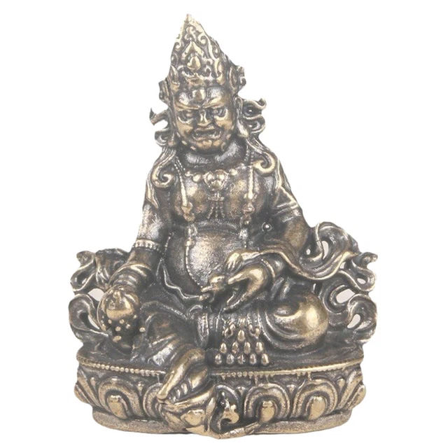 Brass  Retro Vintage God Of Wealth Sculpture Desktop Sculpture