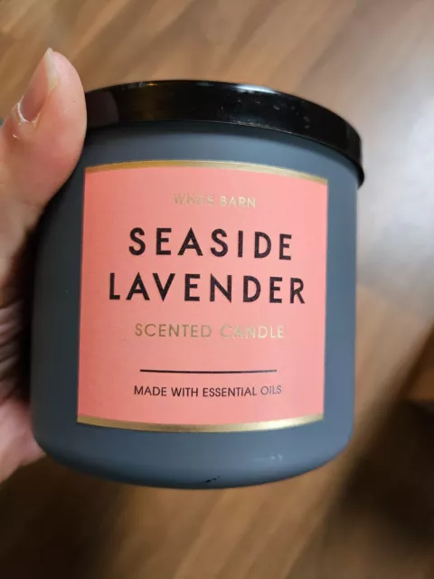 Bath and body works kerze Lakeaide Sunrise Seaside Lavender Blue Bungalow