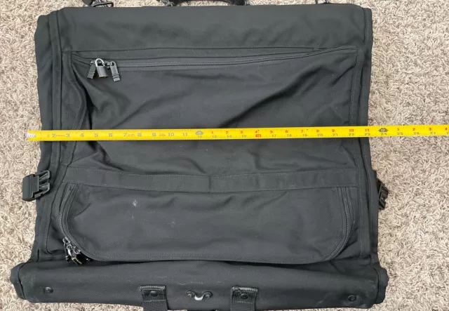 Preowned TUMI USA Alpha Bi-Fold Garment Bag Black Ballistic Nylon Luggage 3