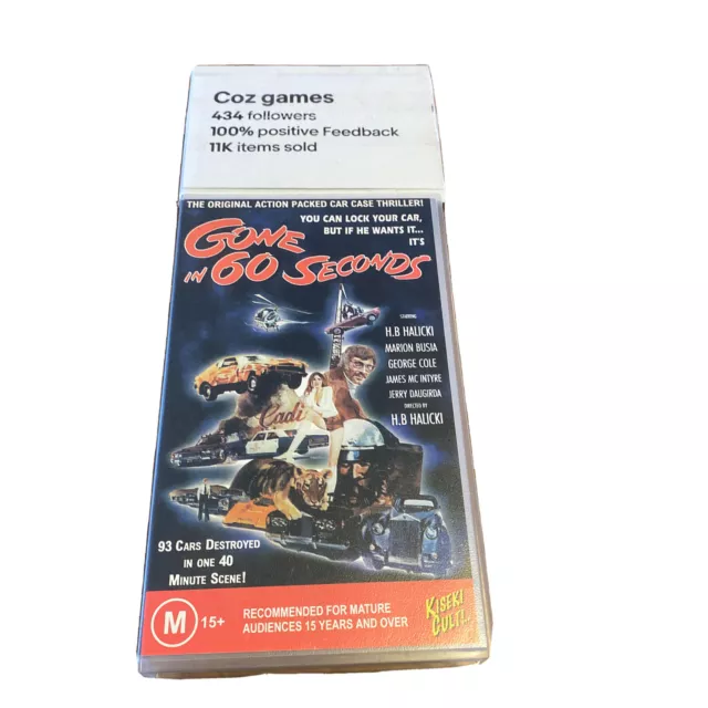 Gone In 60 Seconds (1984) The Original Movie VHS VIDEO TAPE Pal Australian