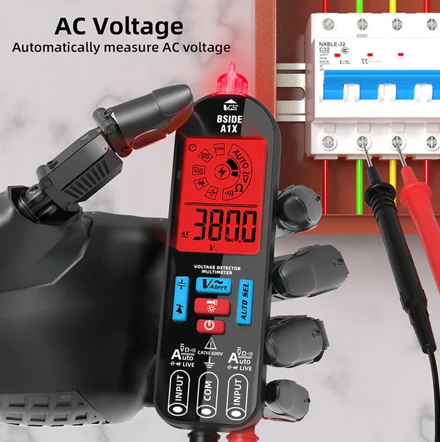 A1X Mini Multimeter LCD Digital Tester Voltage Detector DC/AC Voltage Resistance