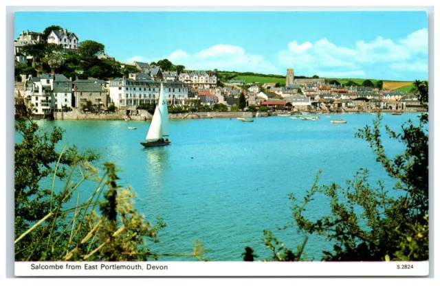 Postcard Salcombe from East Portlemouth Devon