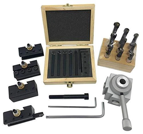 Mini Quick change tool post holder set +9pcs 3/8 boring bar+3/8" 5Pcs
