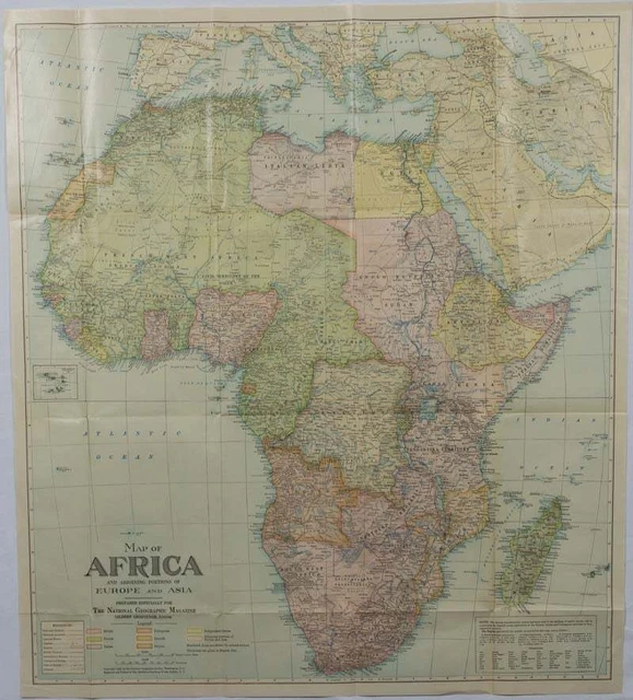 Map of Africa and adjoining portions of Europe and Asia / 1922