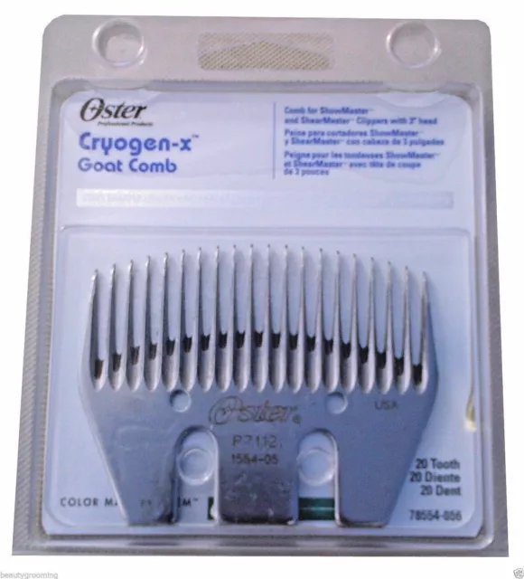 Original P7112 OSTER Blade 20 Tooth Show Goat Comb 1554-05 Cryogen-X 78554-056
